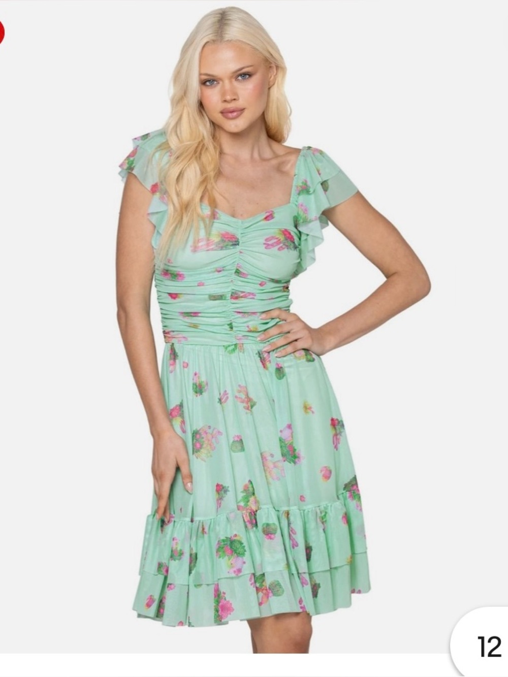 ✨🌵Blackmilk Cacti Cutie🌵✨ Sweetheart Midi Dress ✨M - NWT! 🔥was $115/now $65 - Picture 3 of 10